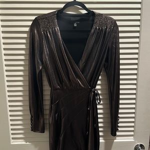 Beautiful metallic dress.